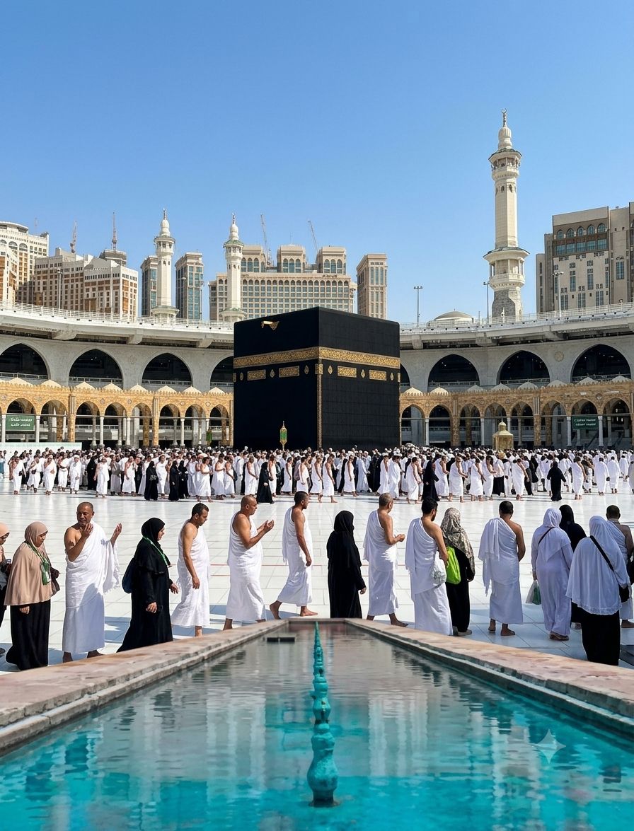 Affordable economy Umrah package 14 days itinerary with return flights from Nairobi - Huute Travel and Cargo pilgrimage agency services